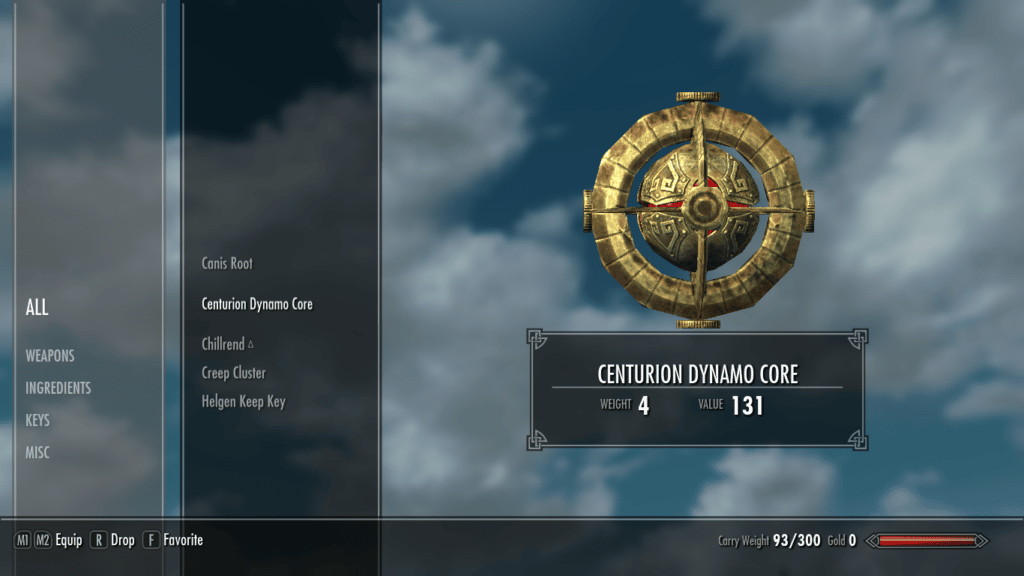 Centurion Dynamo Core Skyrim ID Spawn Commands Value Weight   Centurion Dynamo Core 1024x576 