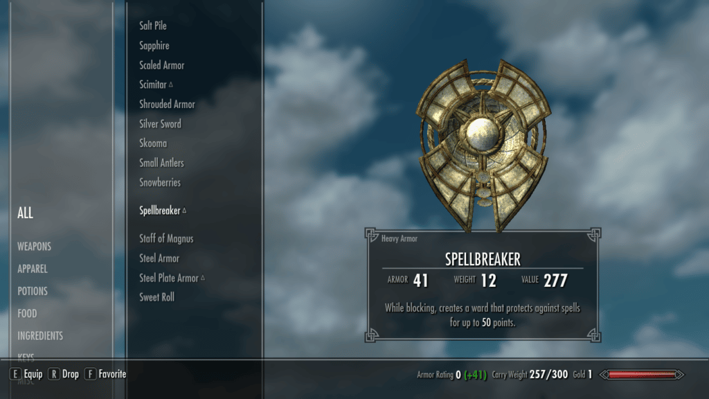 Spellbreaker Skyrim ID Spawn Commands Value Weight TBM   Spellbreaker 1024x576 