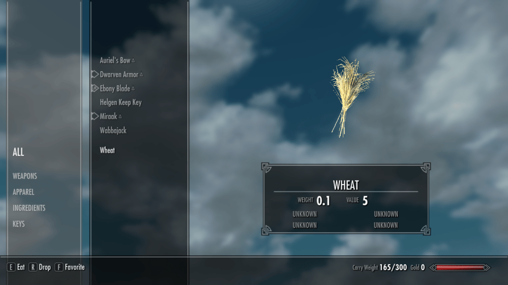 Wheat Skyrim ID Spawn Commands Value Weight TBM TheBestMods   Wheat 1024x576 