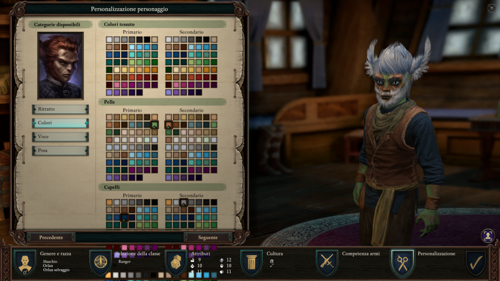 Pillars of Eternity 2 mods - Character Creation More Colors