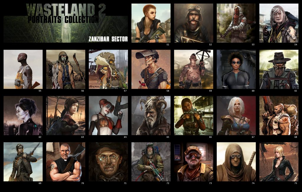 Wasteland 2 Best Mods - Portraits Collection