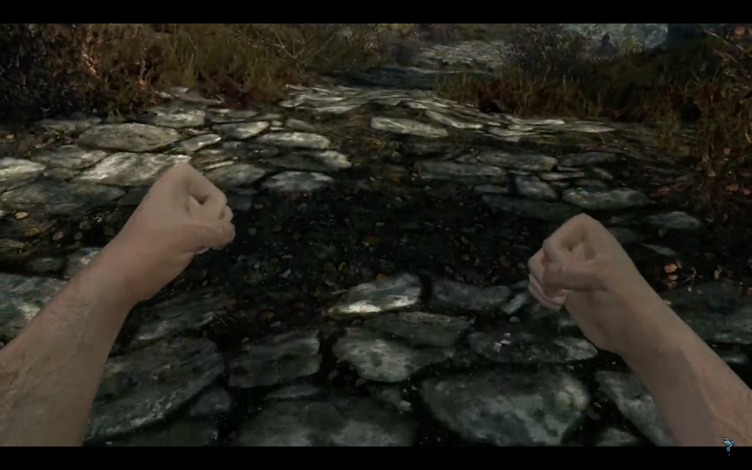 Enhanced Camera Skyrim. First person perspective woman. First person Sword hold. 1st person