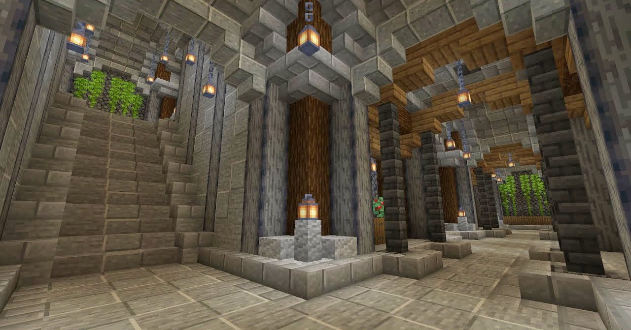 Wall Designs Minecraft Underground