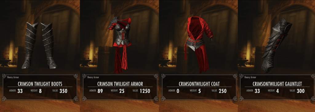 Crimson Twilight Armor Skyrim