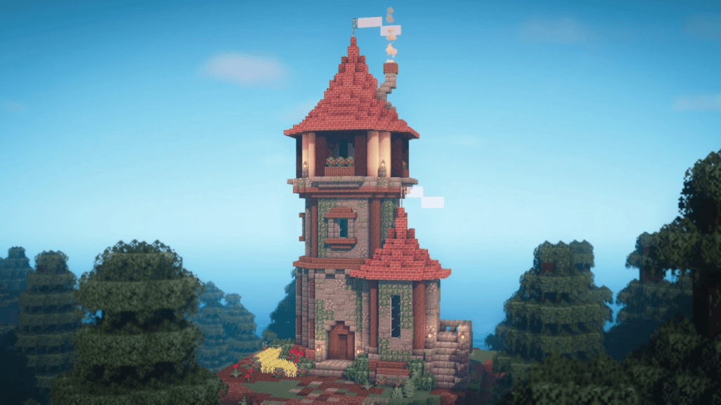 Minecraft tall house