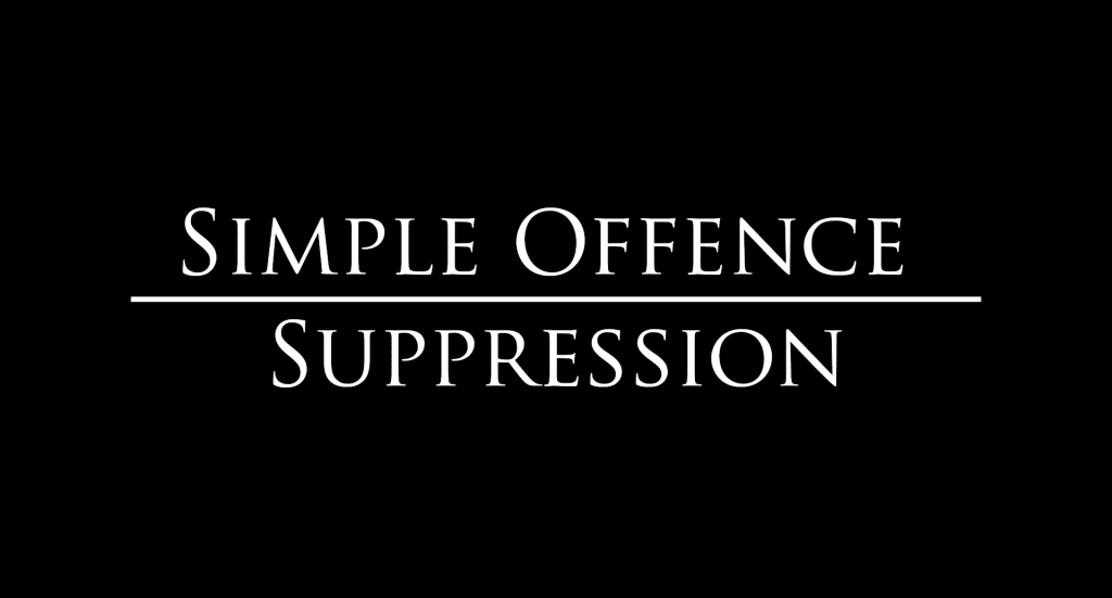 Simple Offence Suppression