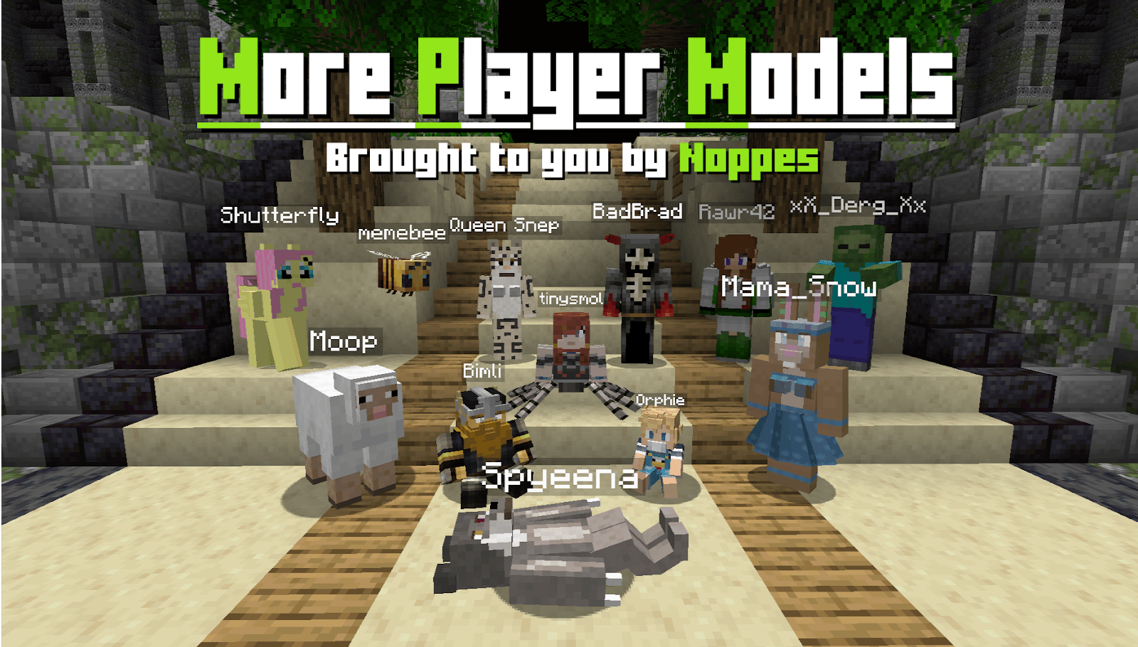 Minecraft more player models 1.8 server - foptid