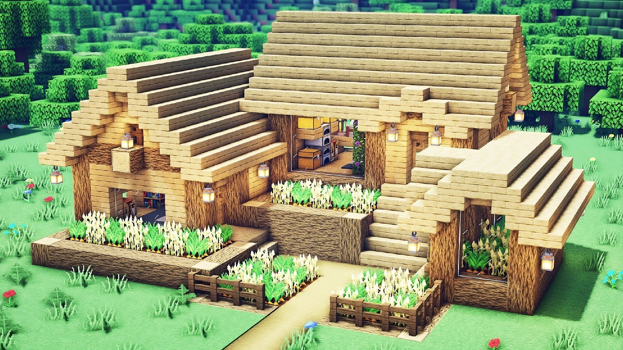 10+ Best Oak Minecraft House Ideas - TBM | TheBestMods