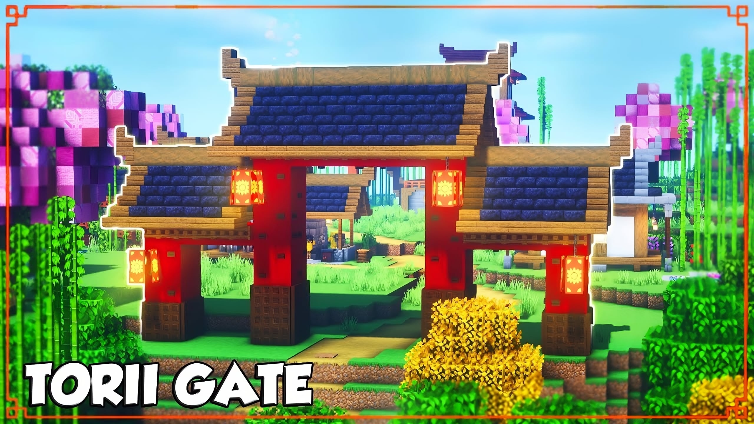 Magnificent Japanese Torii Gate in Minecraft - TBM | TheBestMods