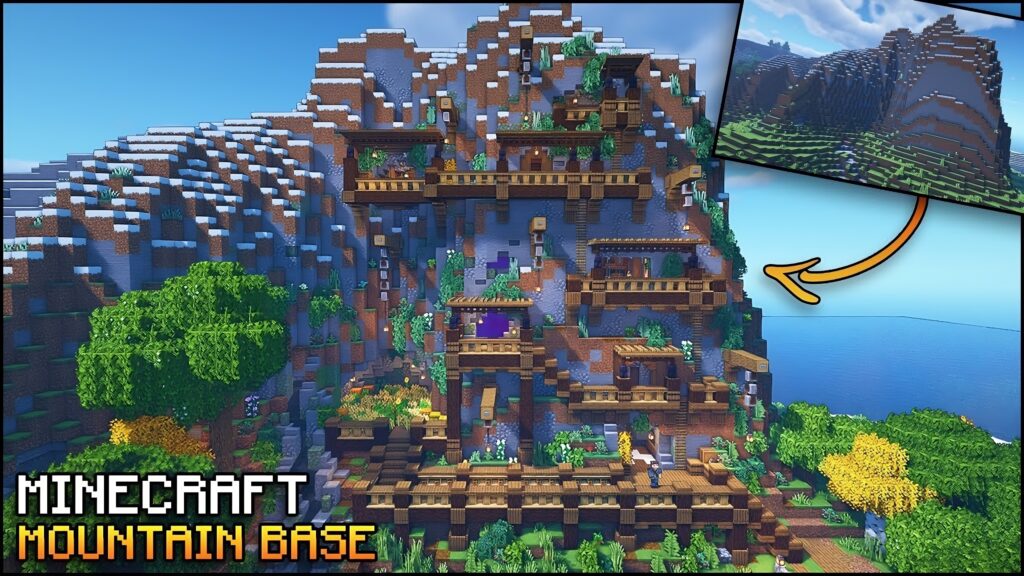 10+ Creative Mountain Base Designs in Minecraft - TBM | TheBestMods