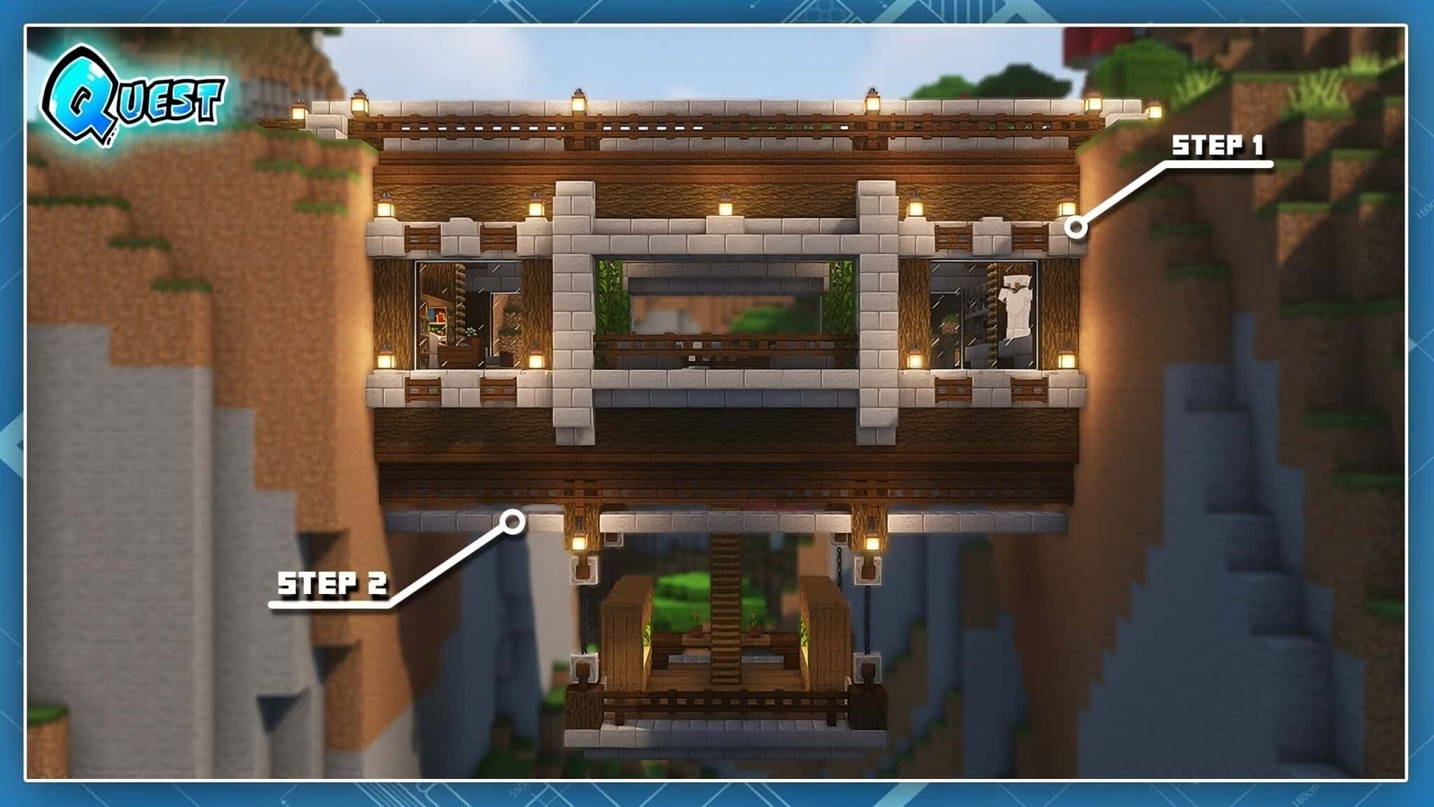 10+ Best Ravine House Designs in Minecraft - TBM | TheBestMods