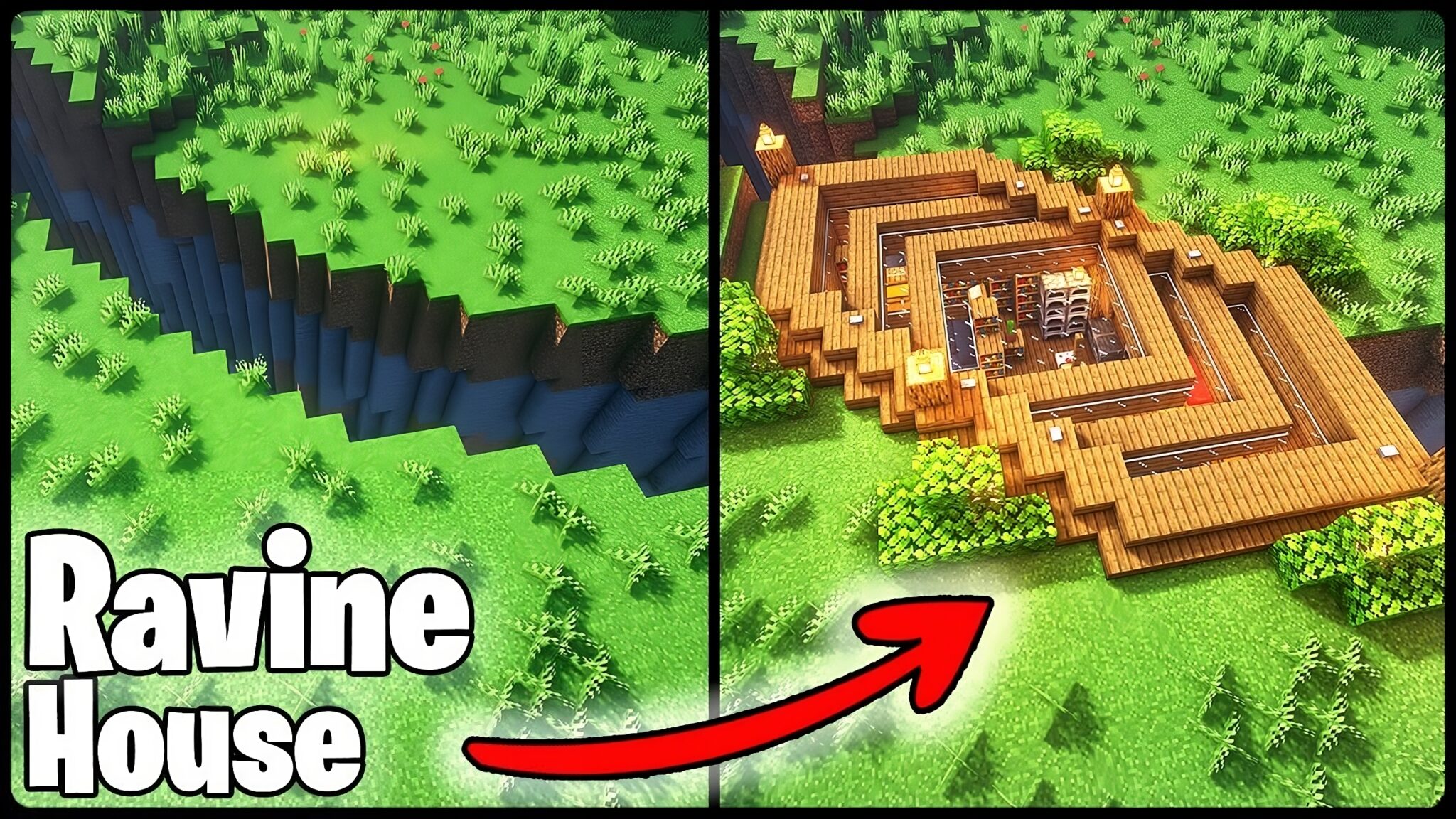 10+ Best Ravine House Designs in Minecraft - TBM | TheBestMods