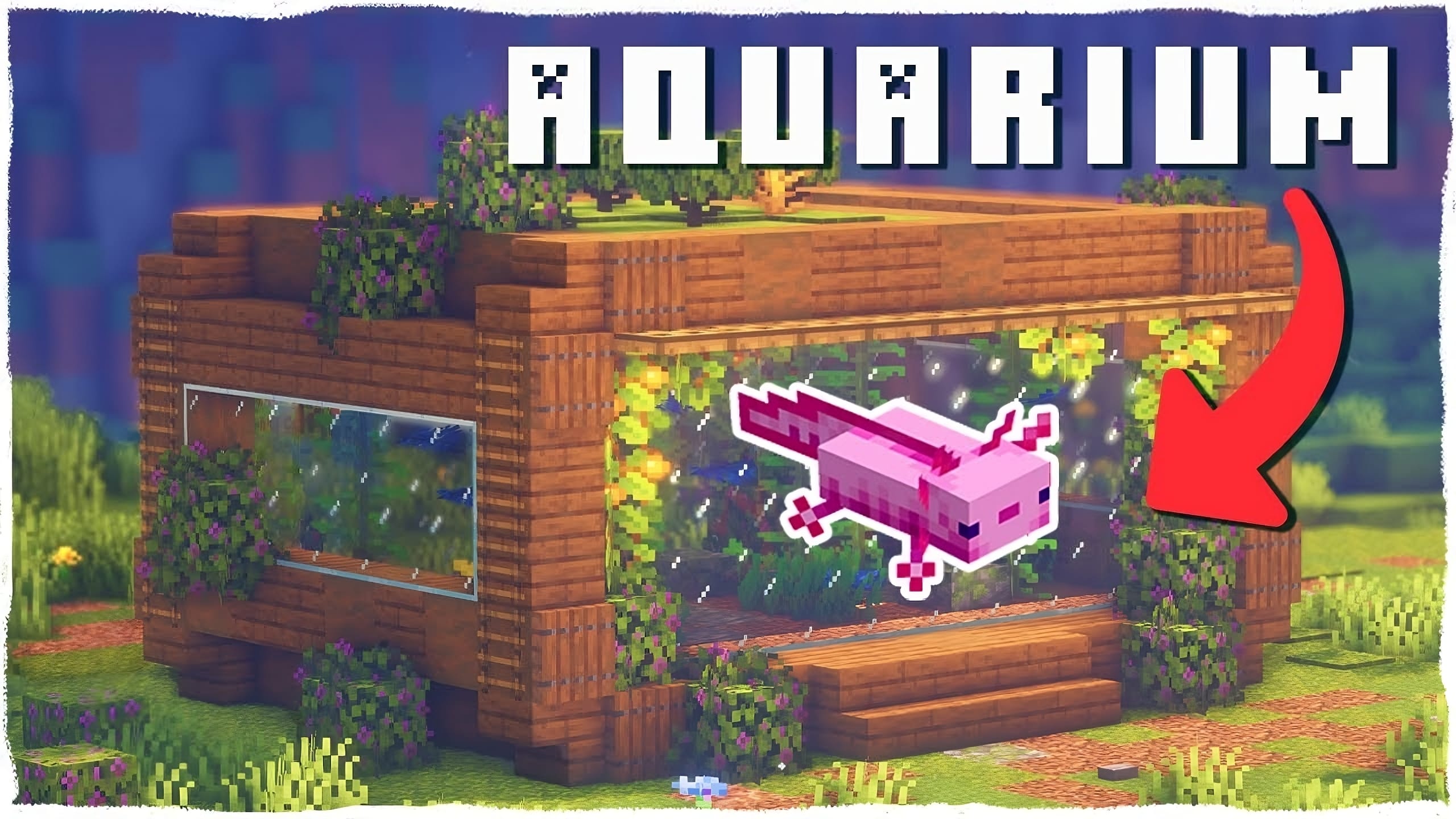 Simple Axolotl Aquarium In Minecraft TBM TheBestMods Simple Axolotl Aquarium In Minecraft TBM TheBestMods