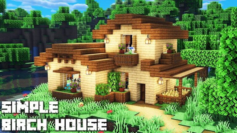 10+ Best Wooden Birch House in Minecraft - TBM | TheBestMods