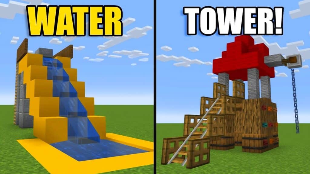 How To Make A Playground Slide In Minecraft