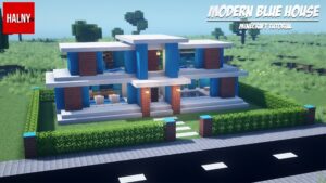 Amazing Blue Modern House Designs in Minecraft - TBM | TheBestMods