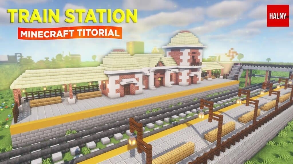 Creative Train Station Designs in Minecraft - TBM | TheBestMods