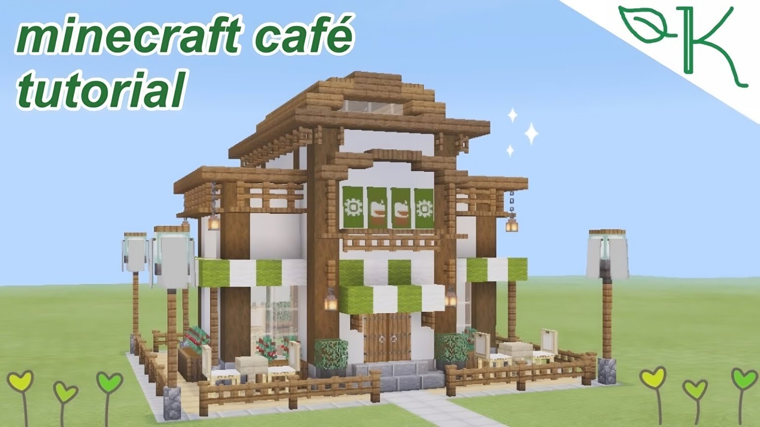 10+ Best Cute Cafe Designs In Minecraft - Tbm 