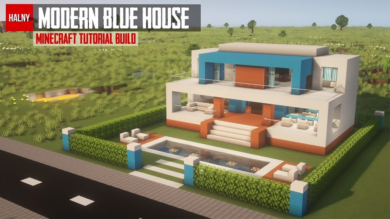 Amazing Blue Modern House Designs In Minecraft - Tbm 