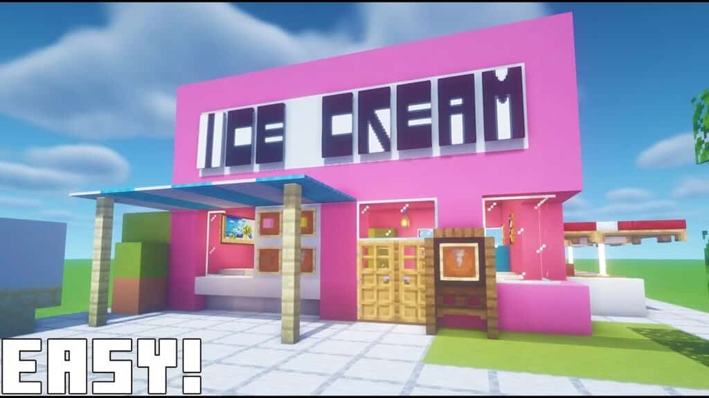 Compact Ice Cream Shop In Minecraft Tbm Thebestmods 3515