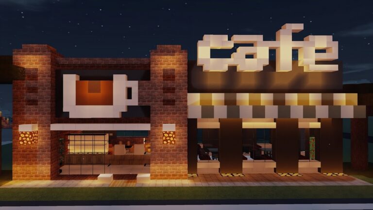 10+ Best Cute Cafe Designs in Minecraft - TBM | TheBestMods