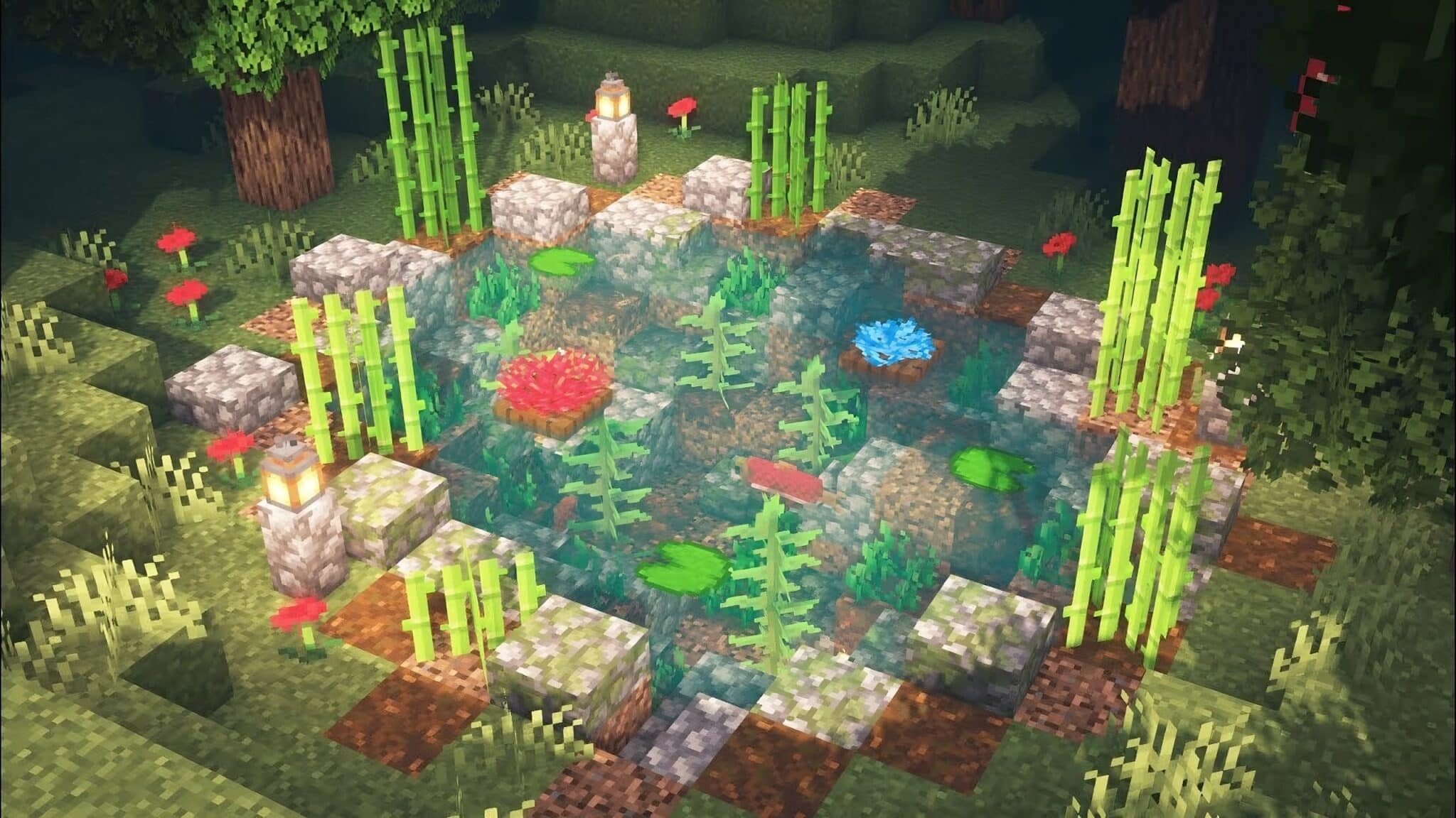 Amazing Pond Design Ideas In Minecraft Tbm Thebestmods 