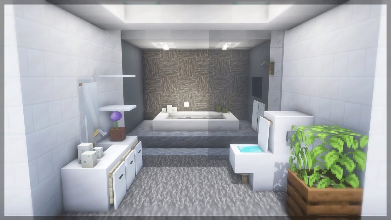 Cool Modern Bathroom Ideas in Minecraft - TBM | TheBestMods