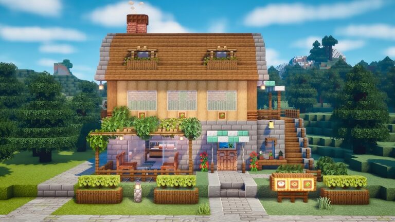 10+ Best Cute Cafe Designs in Minecraft - TBM | TheBestMods