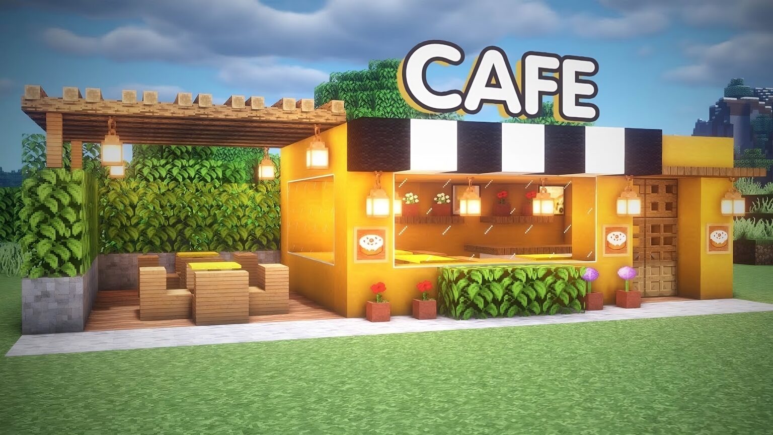 10+ Best Cute Cafe Designs in Minecraft - TBM | TheBestMods