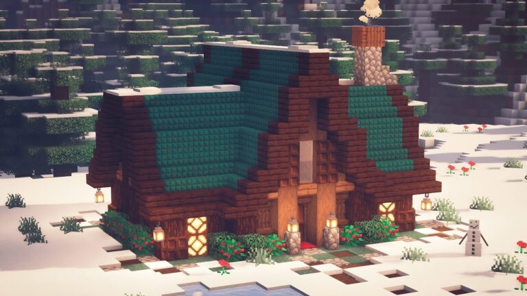 10+ Cool Winter Cabin in Minecraft - TBM | TheBestMods