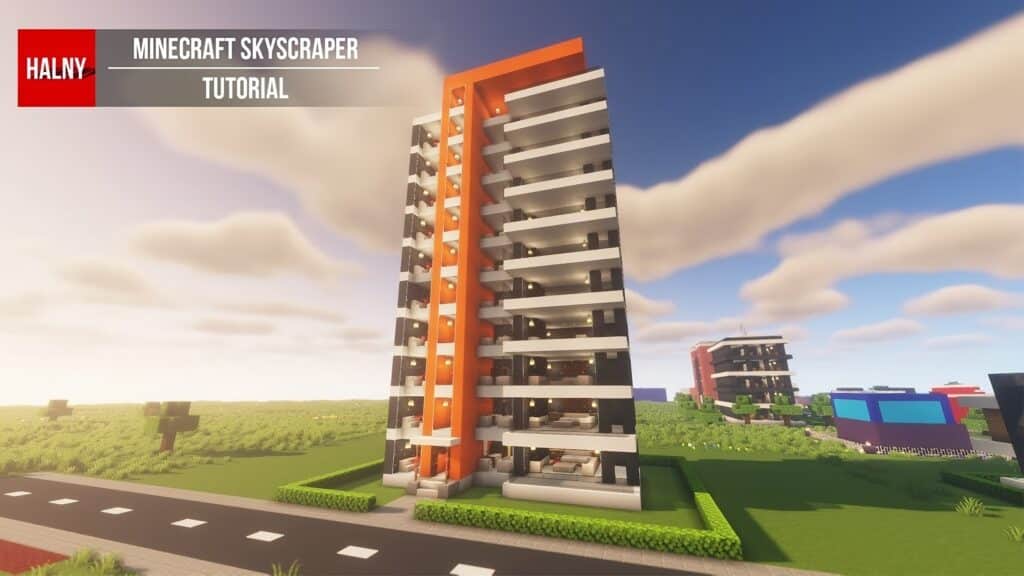 Wonderful Modern Skyscraper In Minecraft Transformed 1024x576 