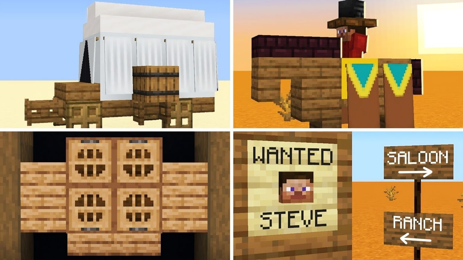 11 Interesting Wild West Decorations in Minecraft - TBM | TheBestMods