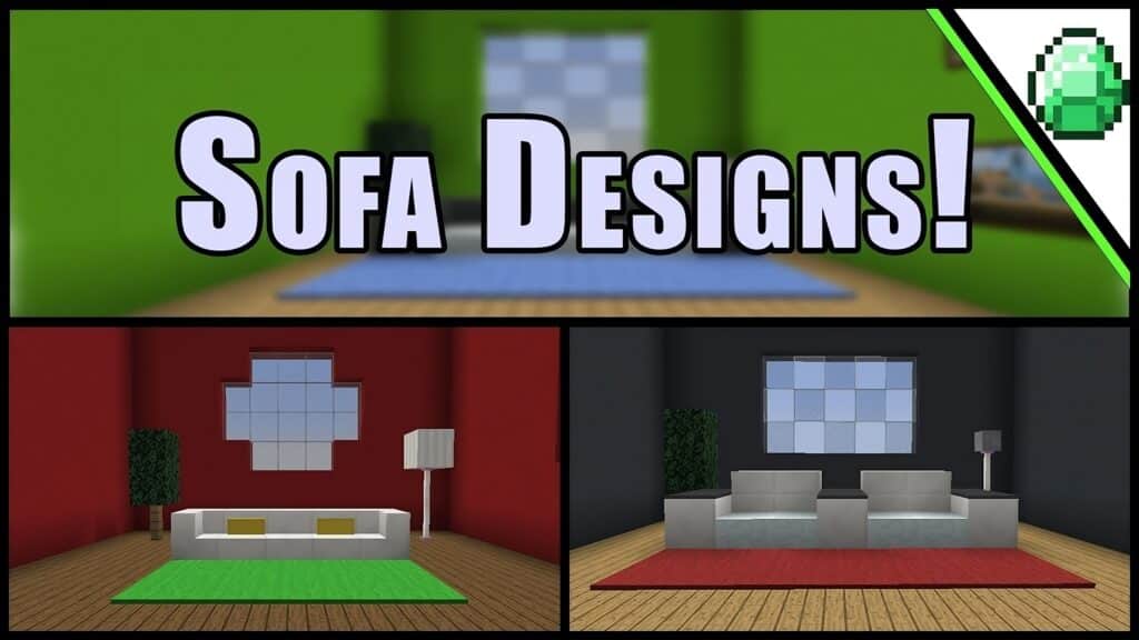 3 Easy Sofa Designs in Minecraft - TBM | TheBestMods