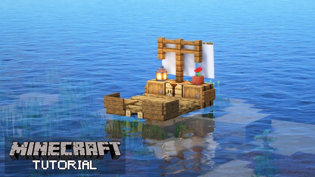 Cozy Raft House On Sea In Minecraft - Tbm 