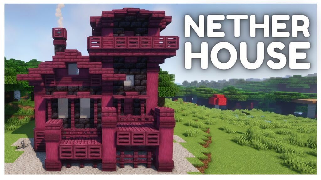 Nether Crimson Survival House Designs in Minecraft - TBM | TheBestMods
