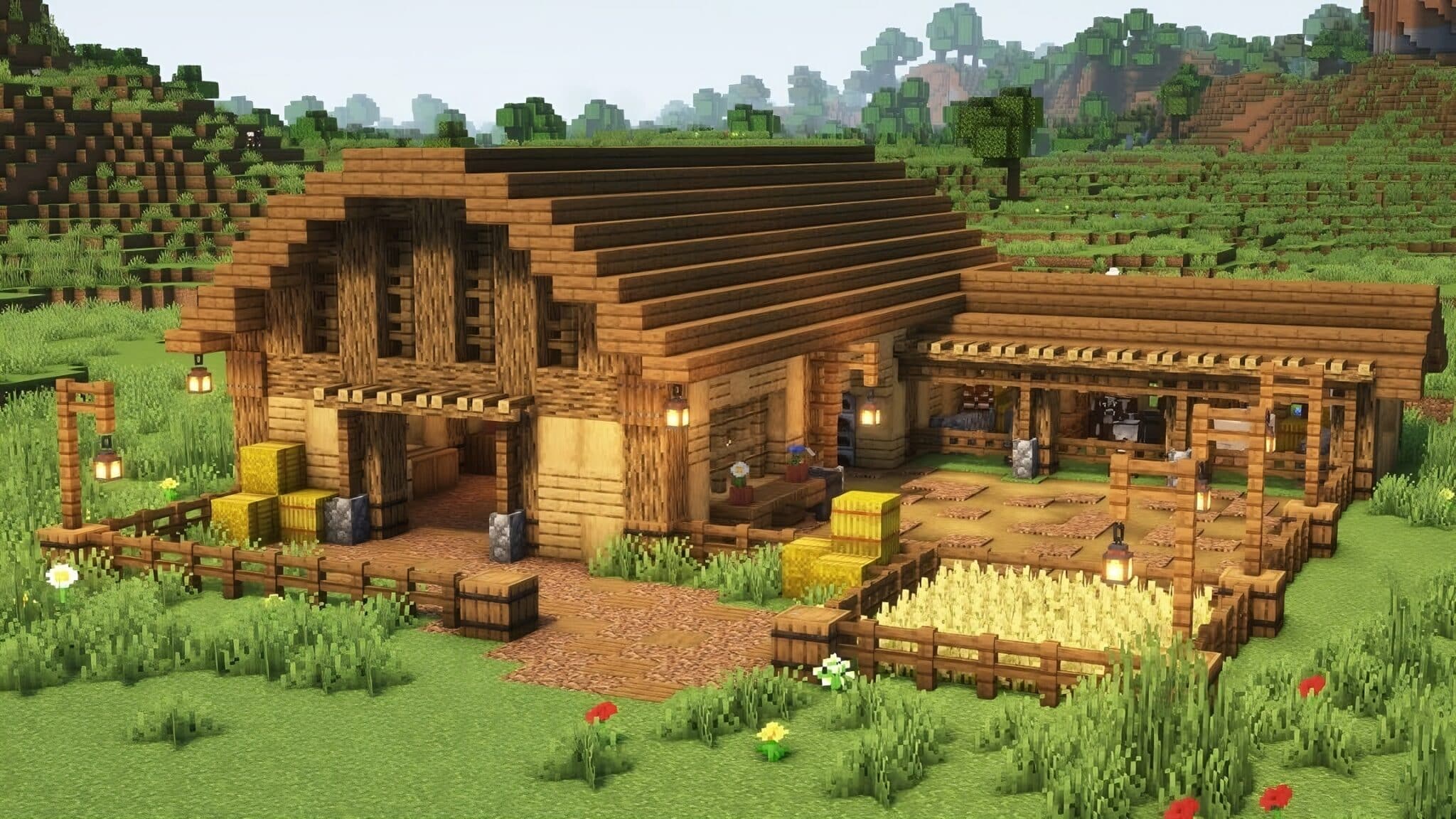 Aesthetic Animal Barn Design Ideas In Minecraft Tbm Thebestmods