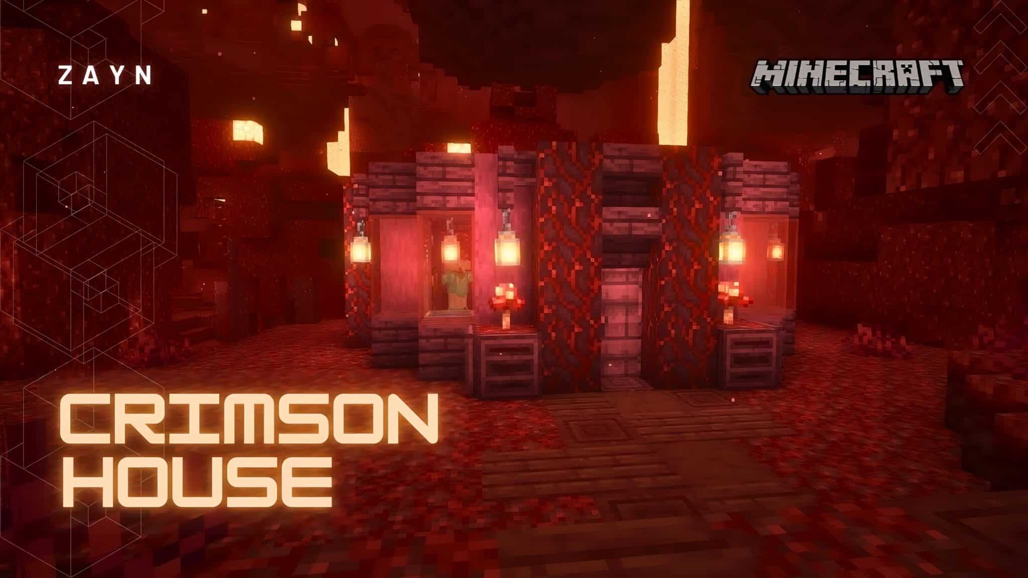 Nether Crimson Survival House Designs in Minecraft - TBM | TheBestMods