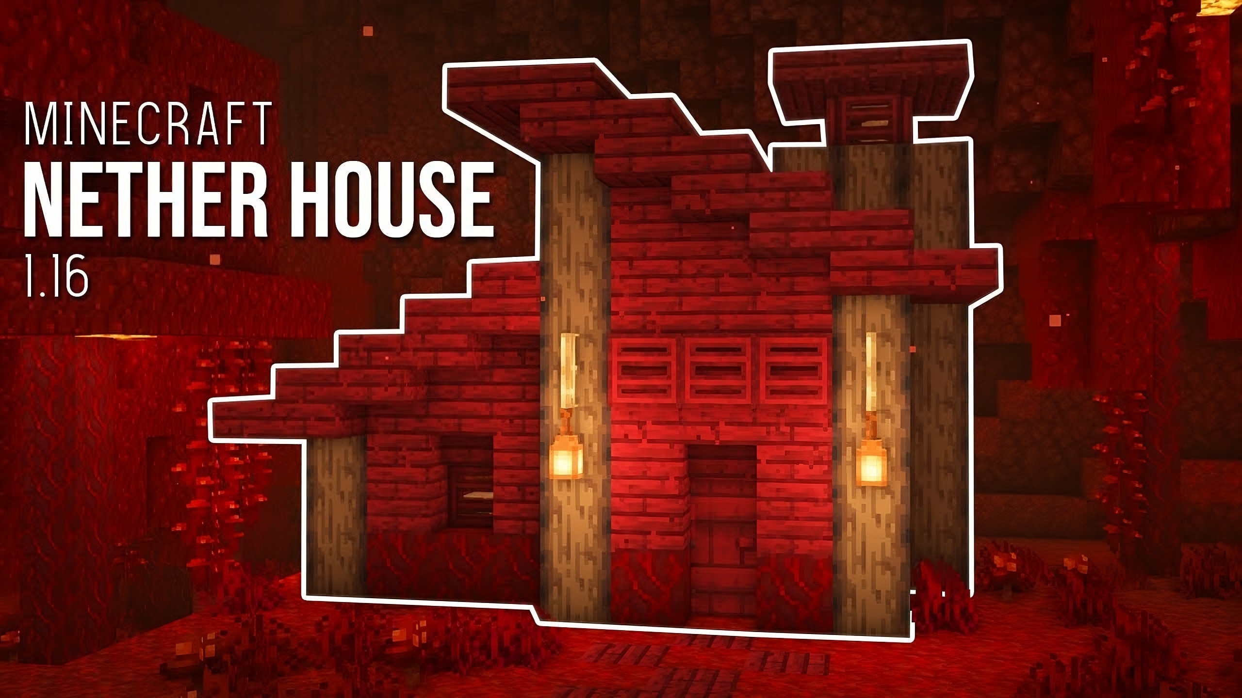 Small Crimson Nether House in Minecraft - TBM | TheBestMods
