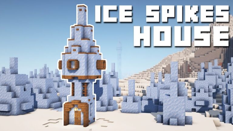 Creative Ice Spike Tower House in Minecraft - TBM | TheBestMods